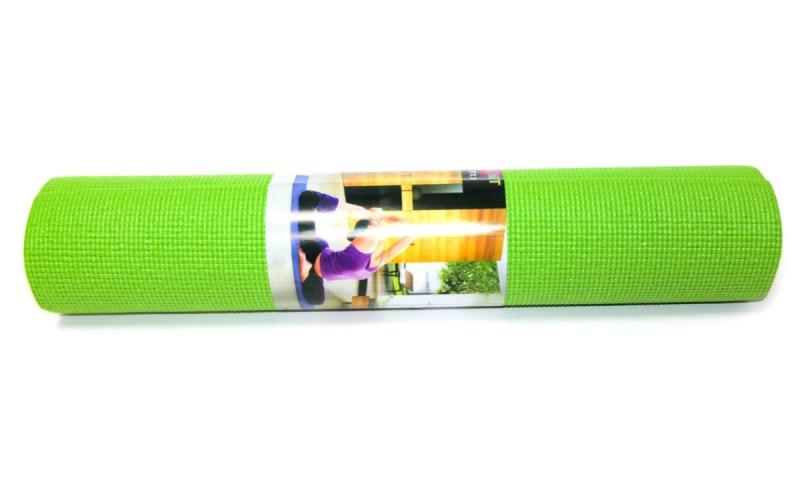 Коврик для йоги LifeSport YOGA MAT PVC 173cm x 61cm x 8mm single layer зеленый