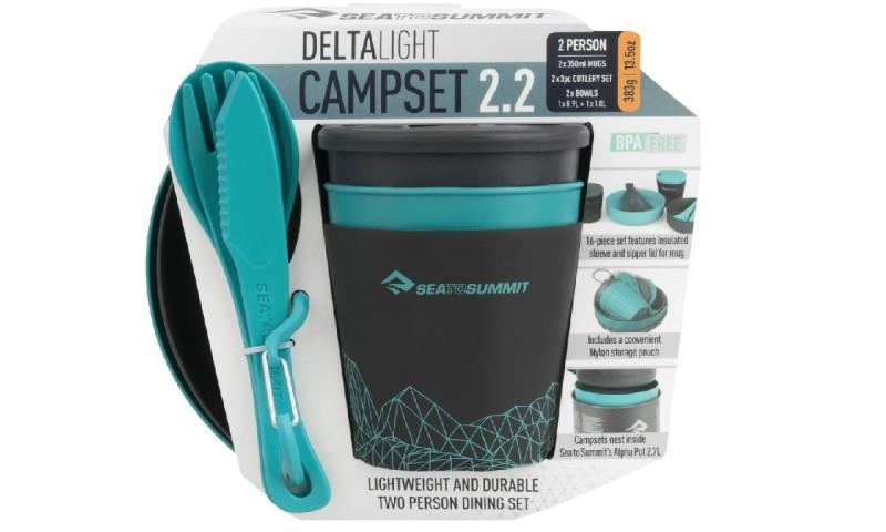 Набор посуды Sea To Summit DeltaLight Camp Set 2.2, Pacific Blue/Grey