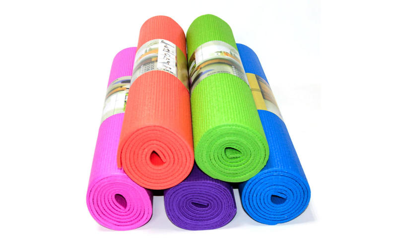 Коврик для йоги LifeSport YOGA MAT PVC 173cm x 61cm x 8mm single layer фиолетовый 2