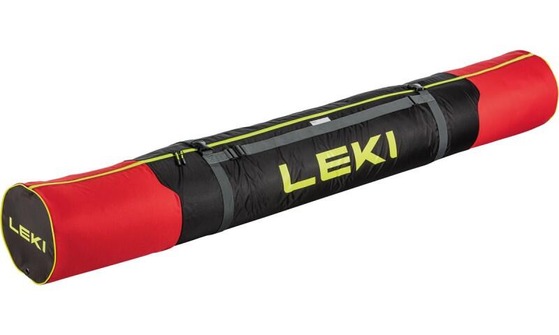 Чехол для беговых лыж Leki Cross Country Ski Bag bright red-black-neonyellow 3 пары 210см