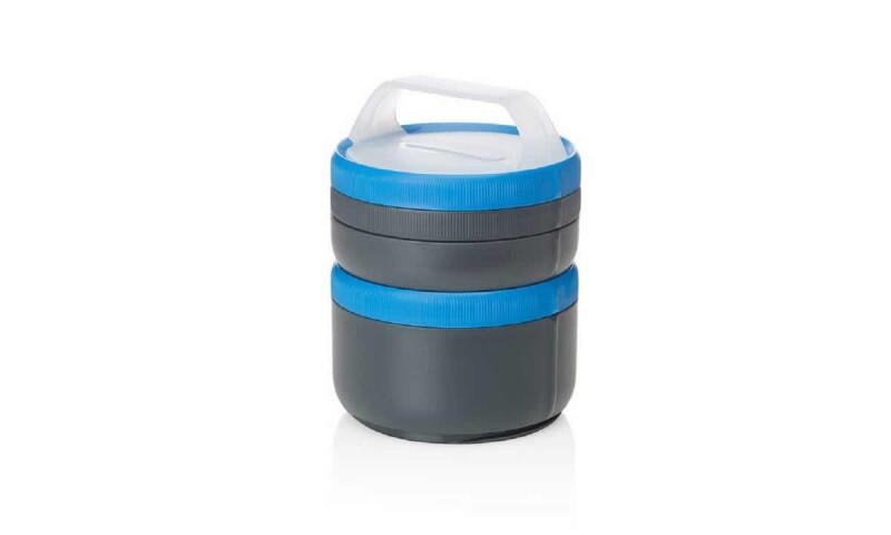 Набор контейнеров Humangear Stax Storage Container Set XL/EatSystem blue/gray