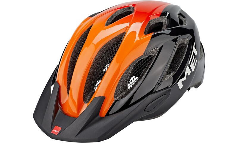 Велошлем Met Crossover Black Orange / Glossy CE 60-64см 2