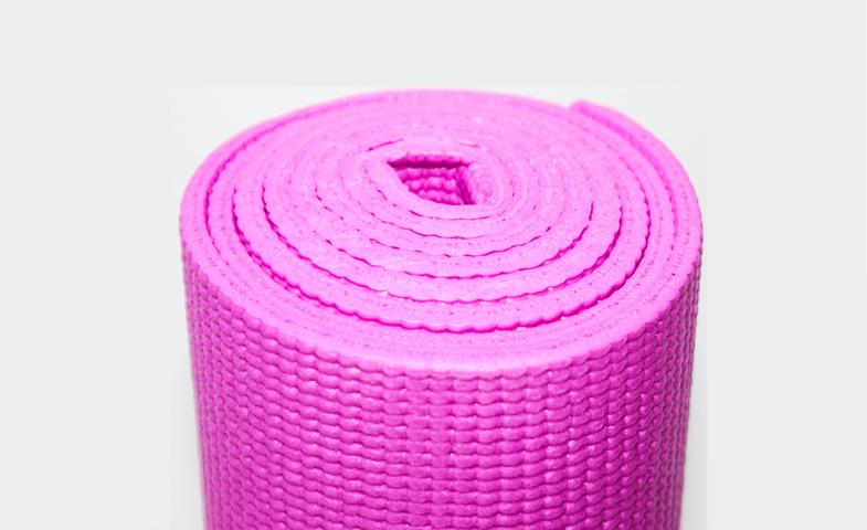 Коврик для йоги LifeSport YOGA MAT PVC 173cm x 61cm x 5mm single layer розовый 3