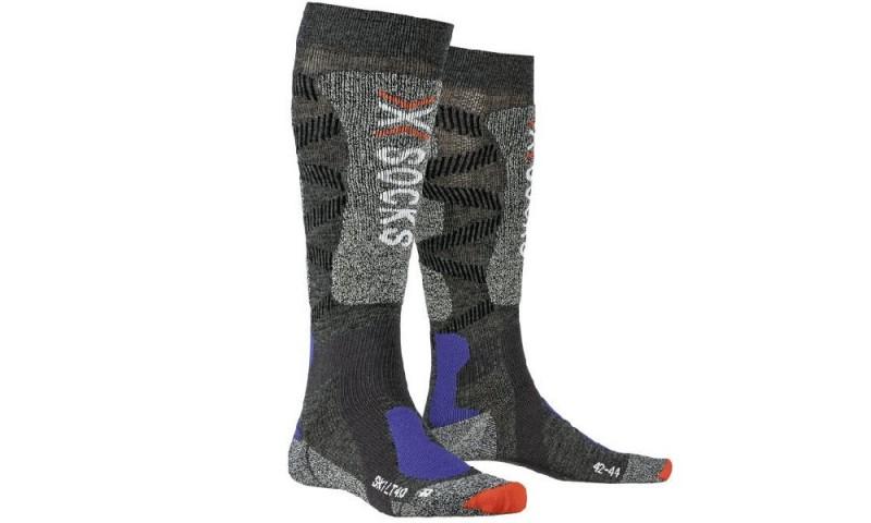 Носки X-Socks SKI LT 4.0 G037 ANTHRACITE MELANGE/STONE GREY MELANGE