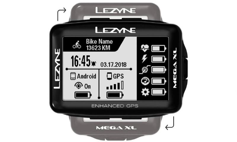Велокомпьютер Lezyne MEGA XL GPS черный Y13