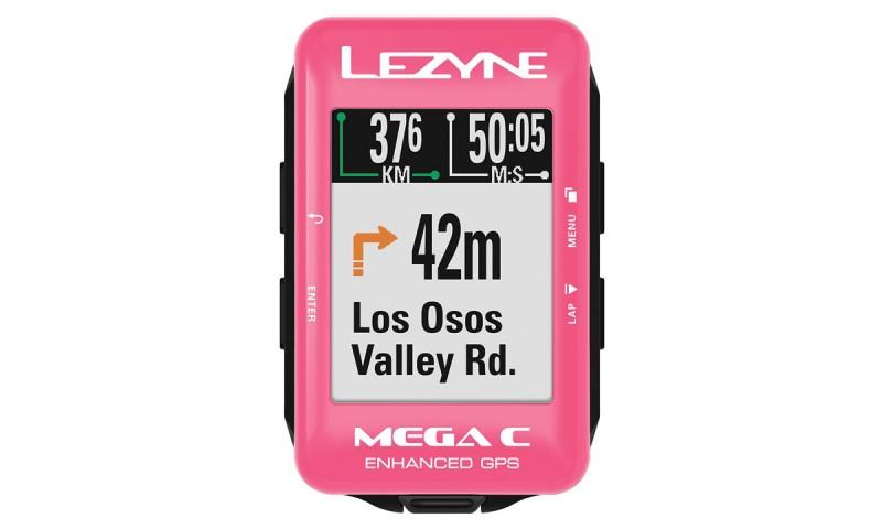 Велокомпьютер Lezyne MEGA C GPS розовый 2