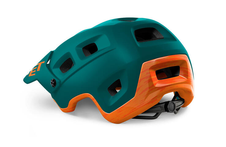 Велошлем Met Terranova Alpine Green Orange/Matt Glossy CE 2
